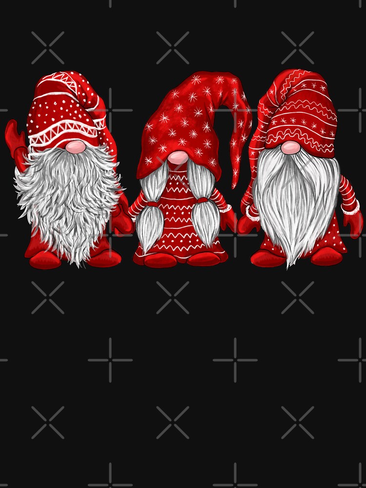 Xmas Hanging With Red Gnomies Santa Christmas Dwarf Matching Family Friends by tuanitus