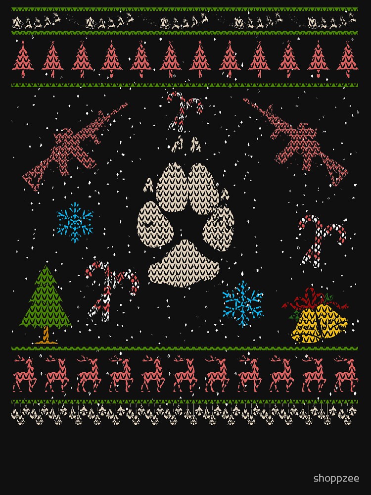 Coyote Hunting Christmas Ugly Sweater Shirt by shoppzee