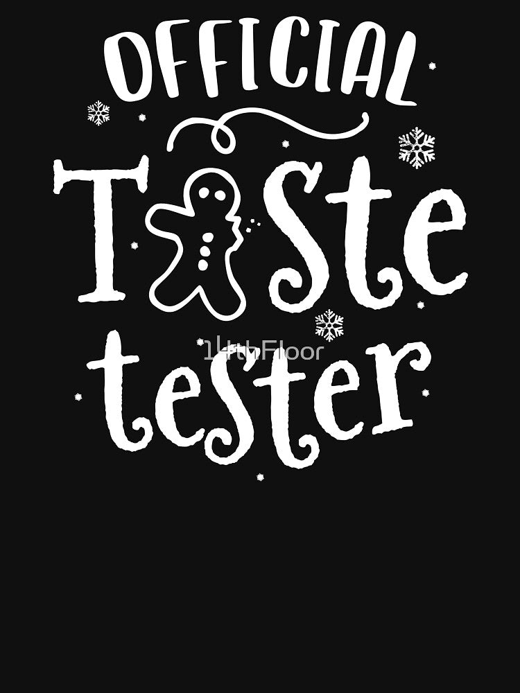 Official Taste Tester Christmas Cookie T-Shirt Kids Family by 14thFloor