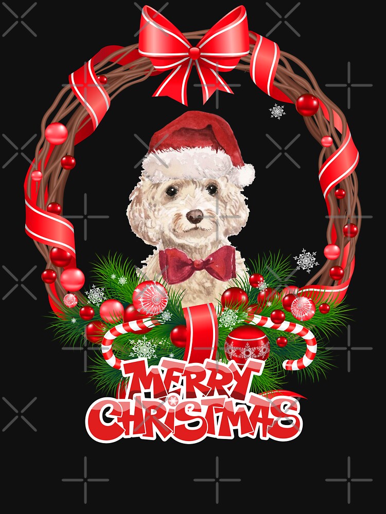 Funny Cockapoo christmas T-shirt, Also called Noël, Nativity, Xmas, Yule. by rachimariposa