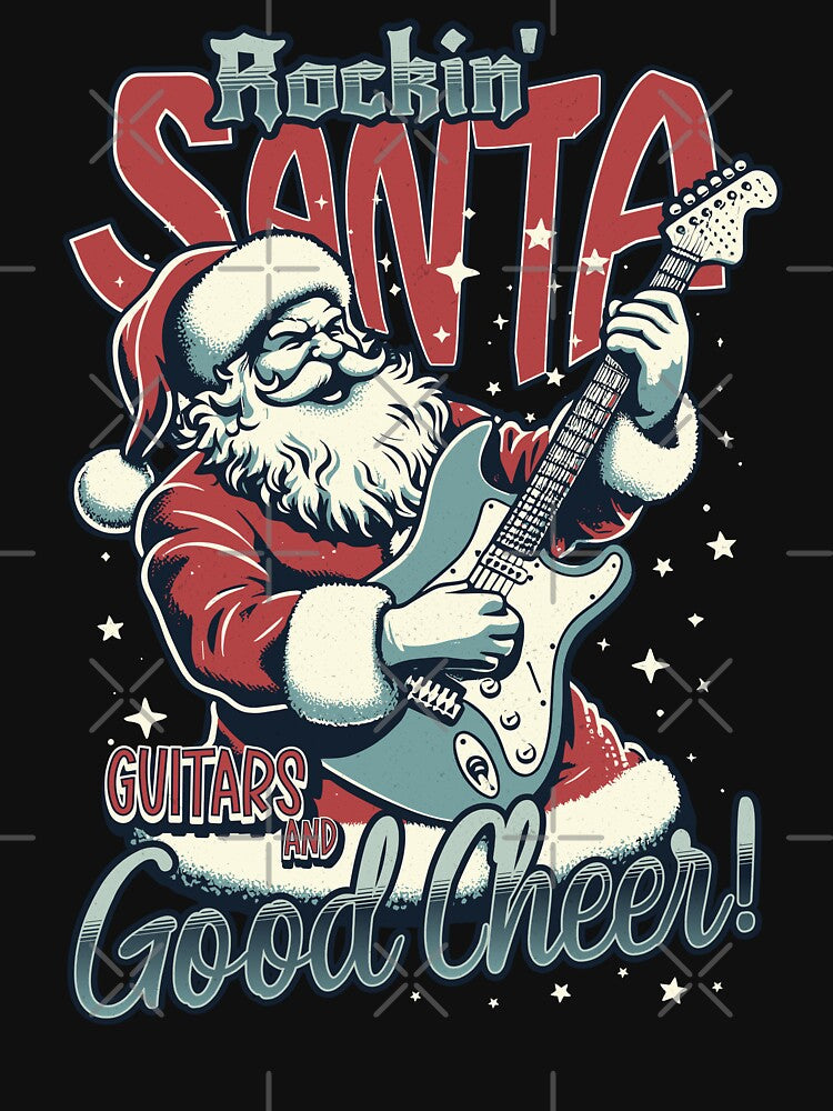 Rockin' Santa - Guitars and Good Cheer Funny Christmas by Urban-Alien