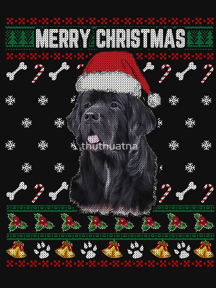 Newfoundland Lovers Ugly Xmas Sweater Merry Christmas T Shirt by thuthuatna