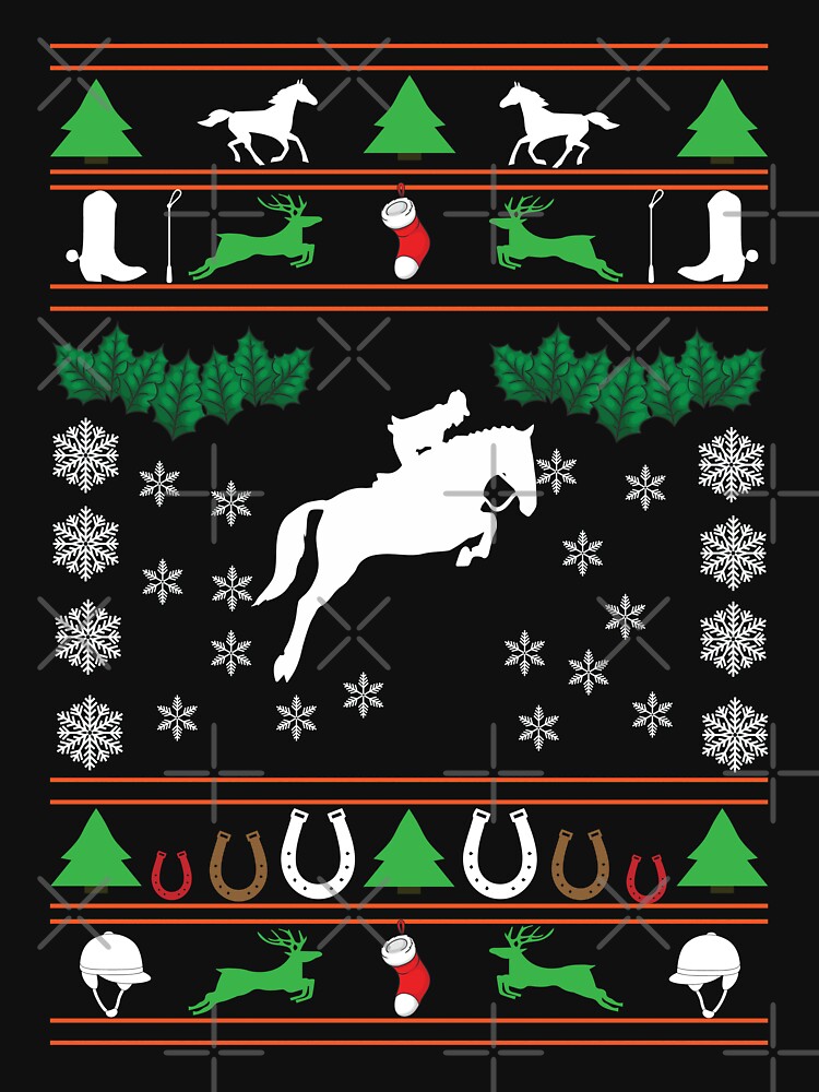 Horse riding Christmas Sweater, Horse Design, Funny Horse Riding, Funny Equestrian by Aerial Addicts