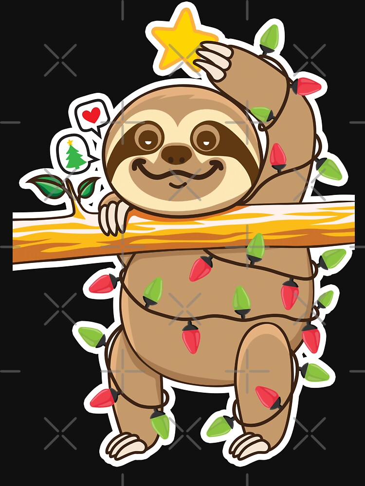 Sloth Xmas tree by plushism