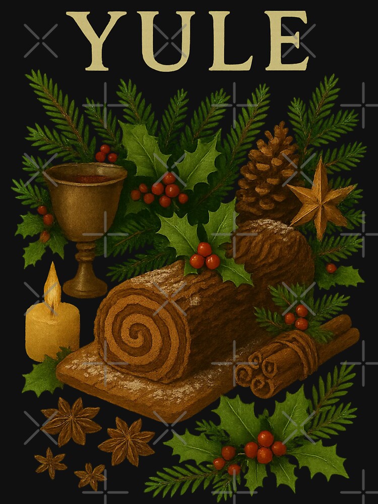 Yule Magic - Pagan Winter Solstice Art by Miagolio