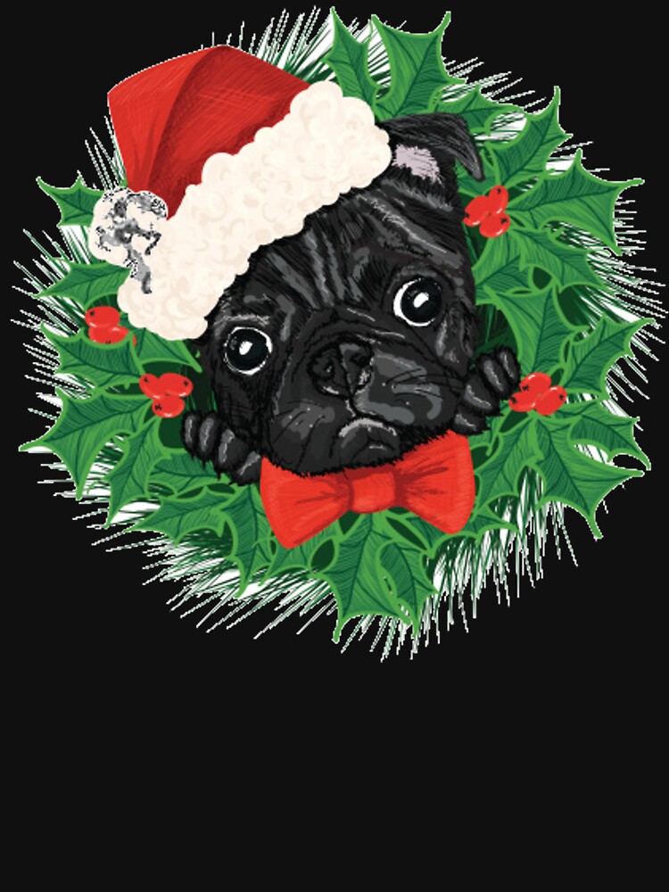 Cute Pug Christmas Shirt And Mug by Galvanized