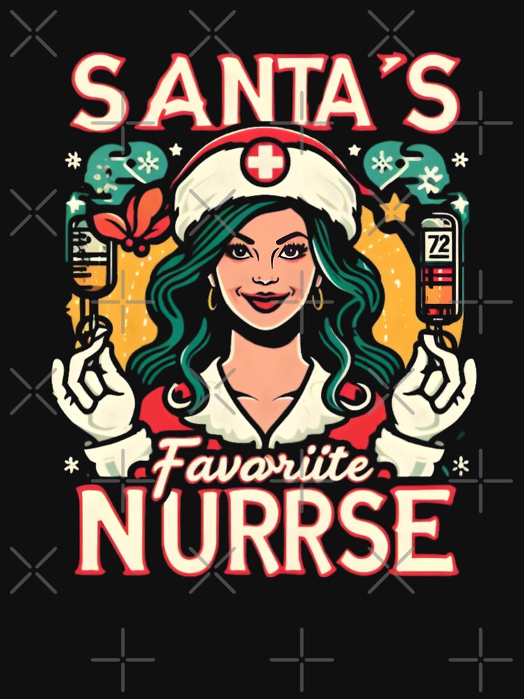 Nurse: Santa's Top Pick T-Shirt by PiXilustratoArt