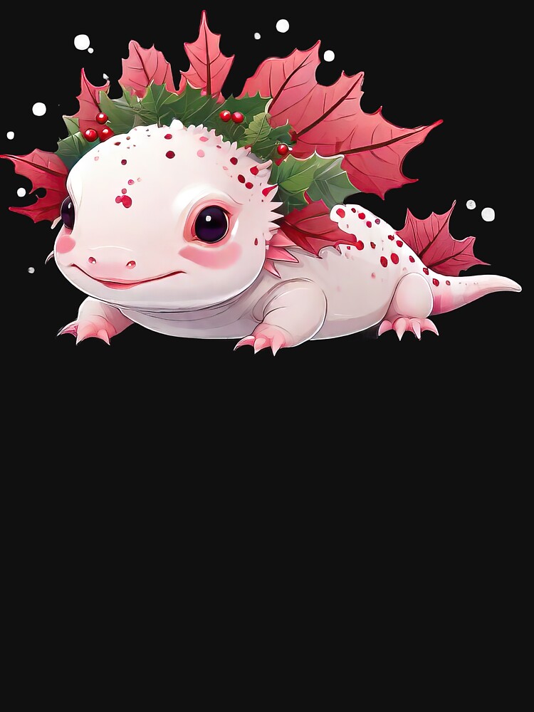Winter Cute Kawaii Axolotl by MindSmith