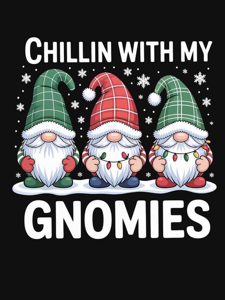 Chillin with My Gnomies Christmas Matching Family Pajamas PJ by BiellaSar