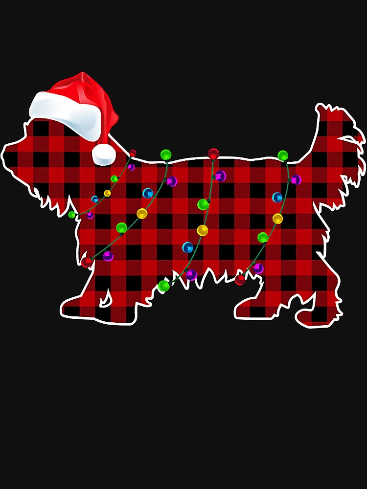 Yorkshire Terrier Dog Christmas Lights by thailam4598