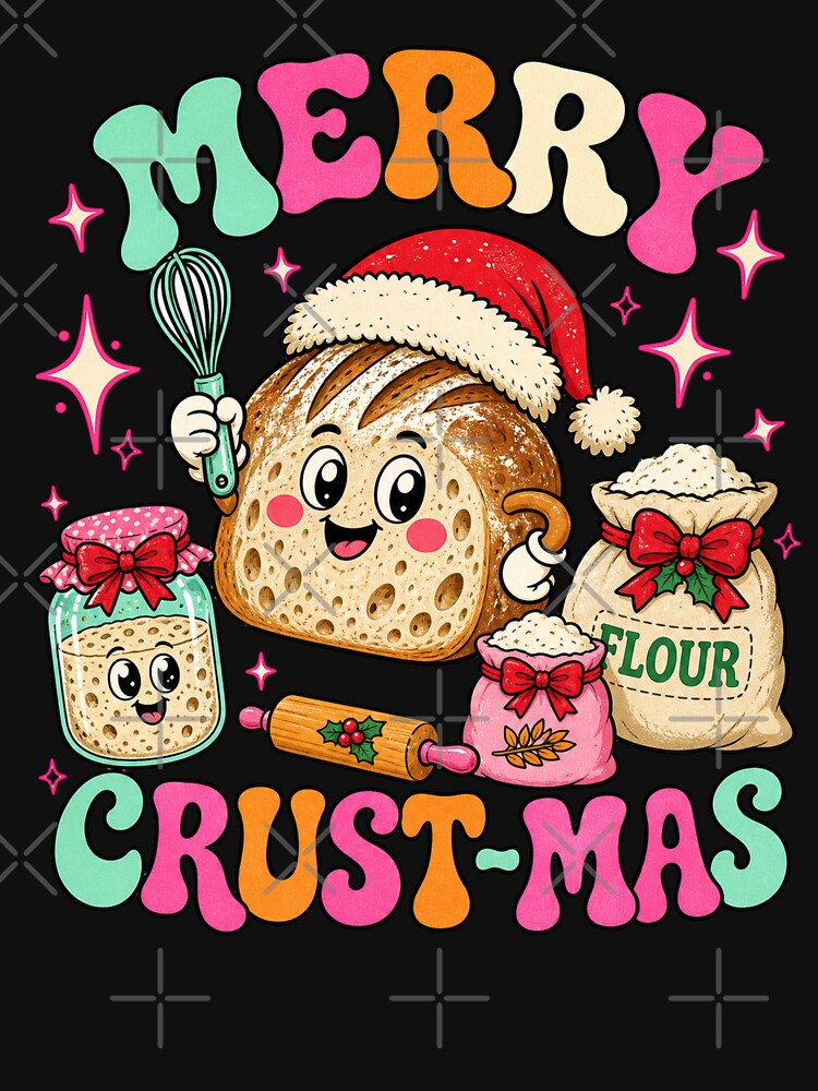 Merry Crust-Mas Funny Baking Tee by Design Vibras