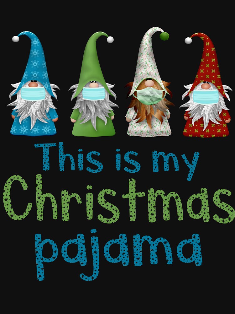 Gnome christmas pajama, christmas funny gnomes, by Mandala108
