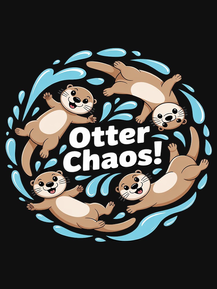 Cute Otter Sleeping Otter Mess Otter Chaos by Bstilablhot