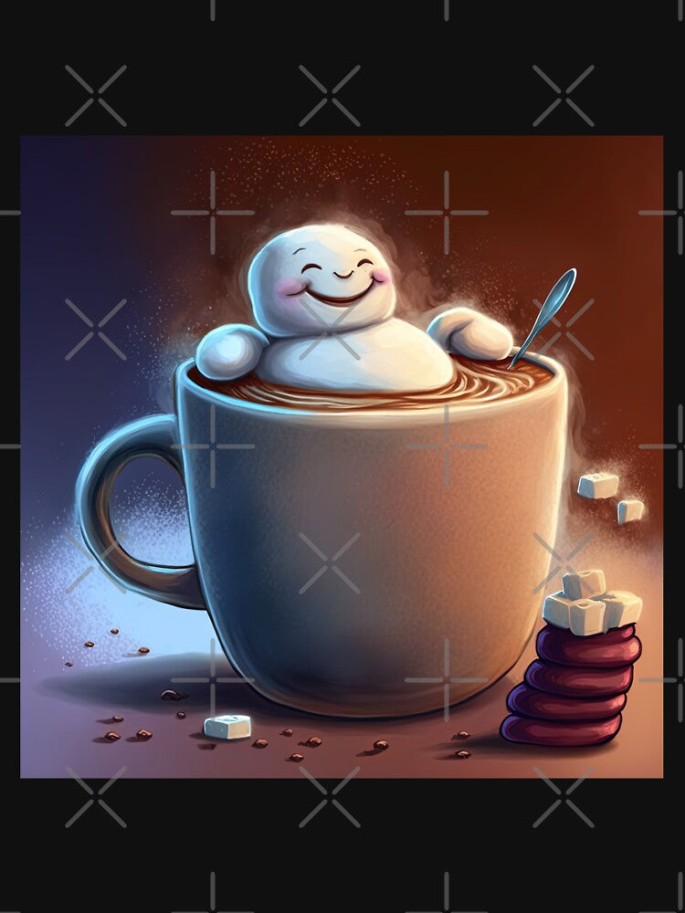 Marshmallow Enjoying its Hot Chocolate by cardinalhill