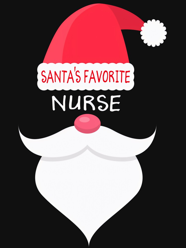 Merry Nurse Christmas Classic Vintage Favorite Santas Retro by Olincristie