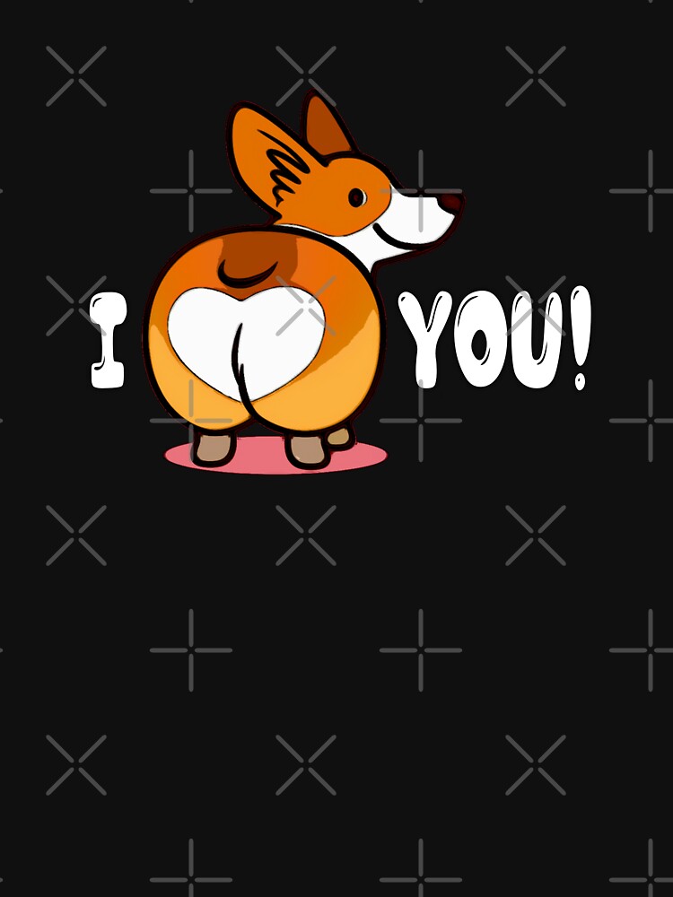 I love you funny Dog by TopDesignArt