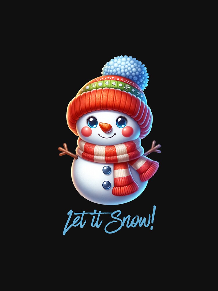 Adorable Winter Snowman with Hat and Scarf by All About DigiCraft by Fedelina