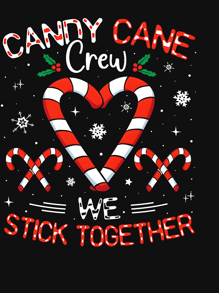 Christmas Candy Cane Heart Crew Family Matching Pajamas by KristineLi