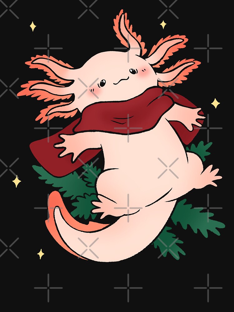 winter axolotl by hunnydoll