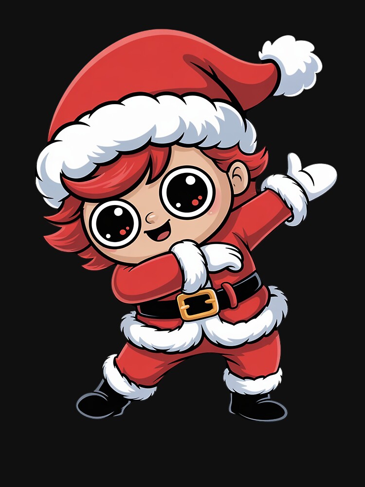 Dabbing Axolotl Santa Claus Christmas by khorbiasieno