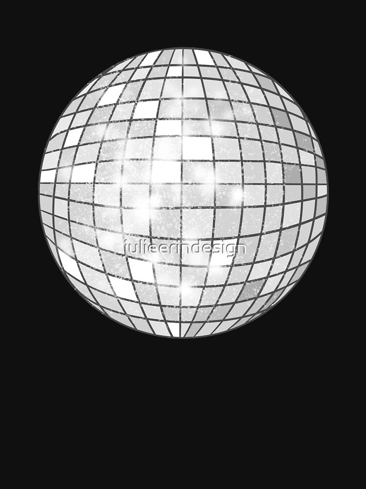Silver Disco Ball by Julie Erin Designs
