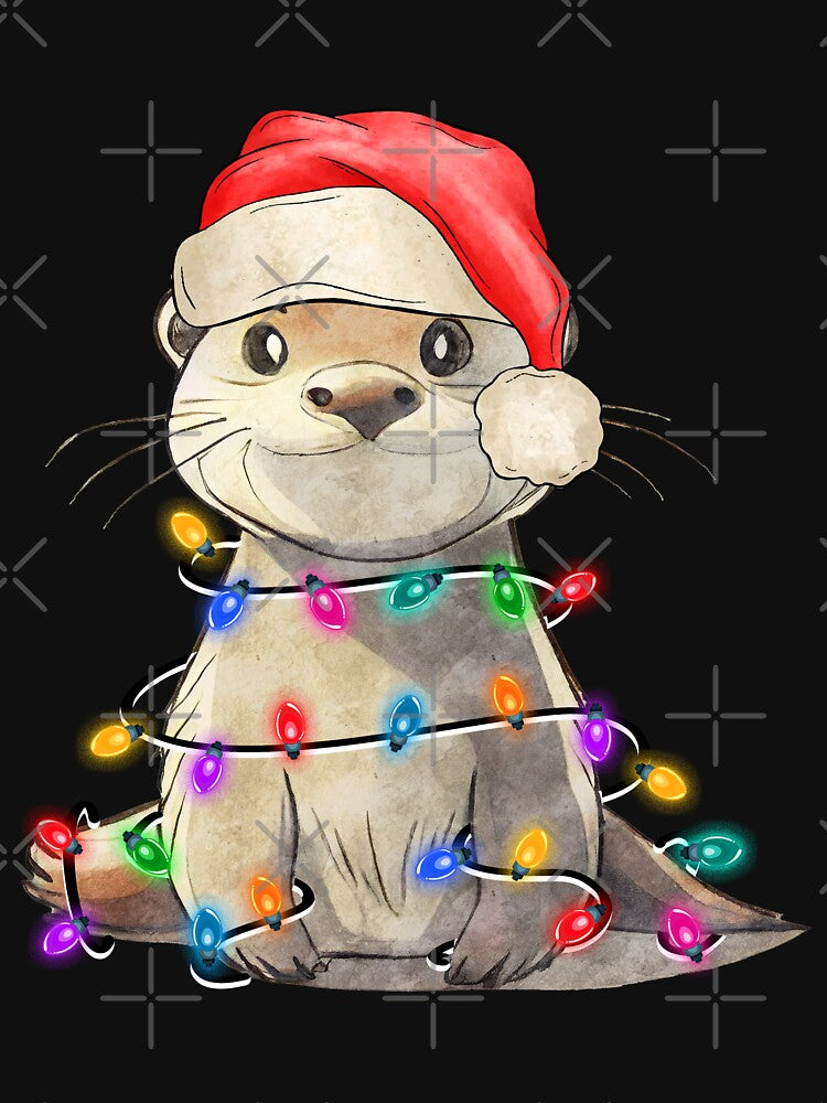 Merry Christmas Lights Otter by ThisIsMugLife