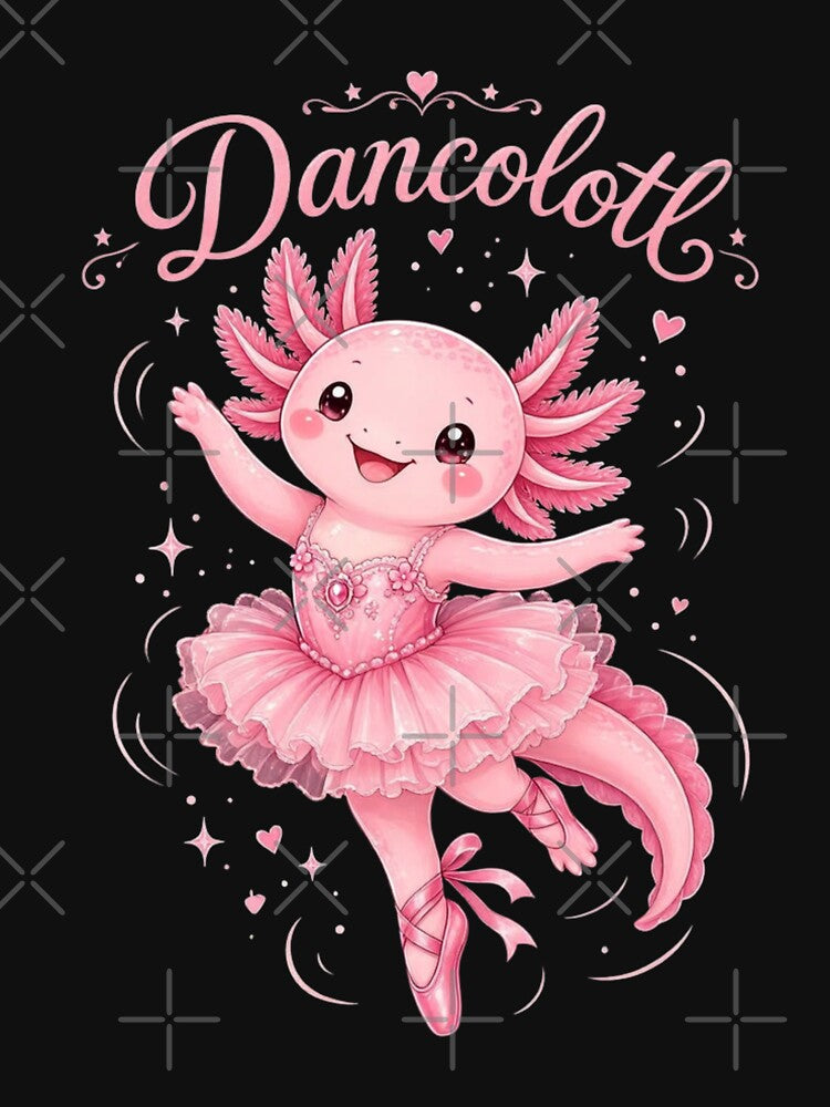 funny axolotl dance mommy mama for Girls Ballet Dance by CF_VintageDesign