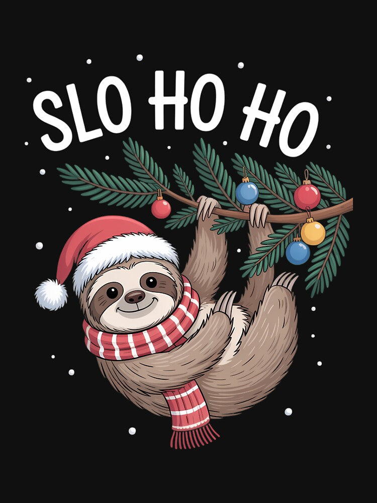 Slo Ho Ho Merry Slothmas - Sloth Christmas by Moon-Ape