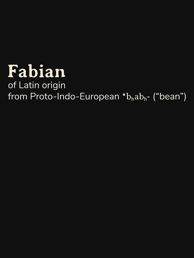 Fabian name etymology by YourNameStory