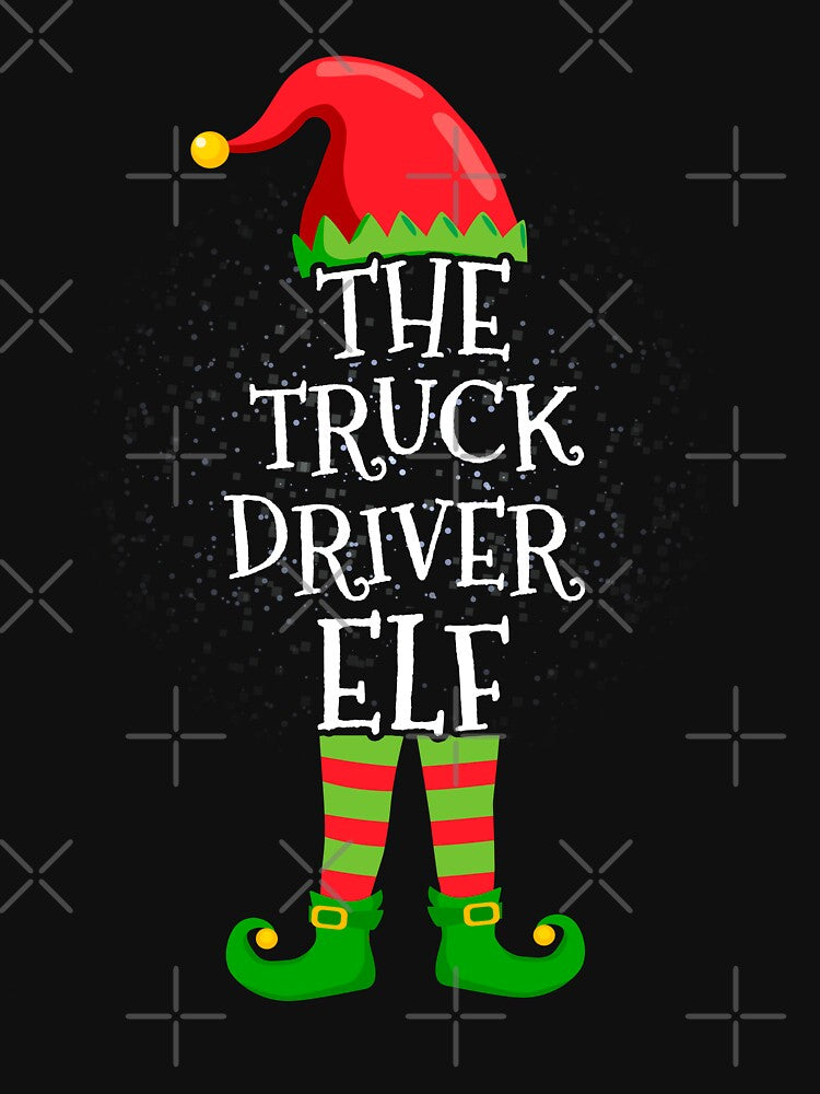 Truck Driver Elf Family Matching Christmas Group by CosmoKitsch