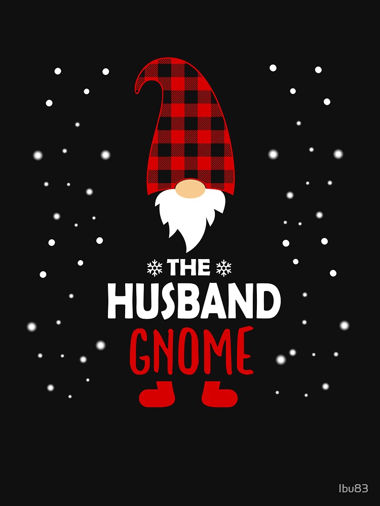 Christmas husband Gnome Red Plaid Gift by Ibu83