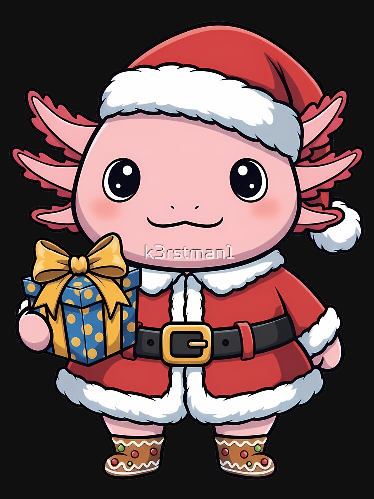 Santa Axolotl Christmas Cheer by k3rstman1