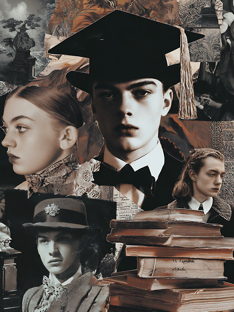 Vintage Dark Academia Collage by bapupa