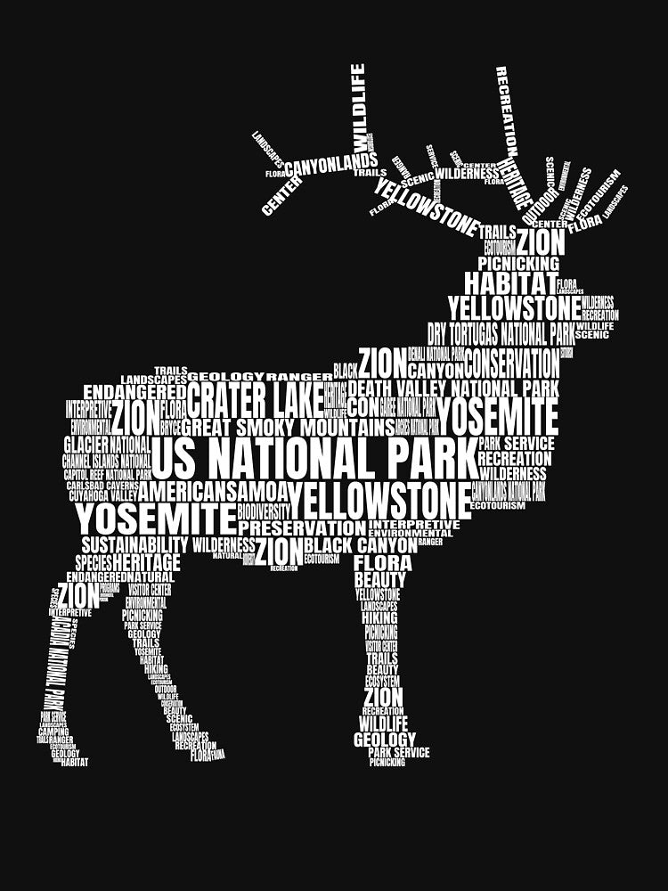 US National Parks Elk Hiking Campground Kids Camping Gear by DynamicDesign