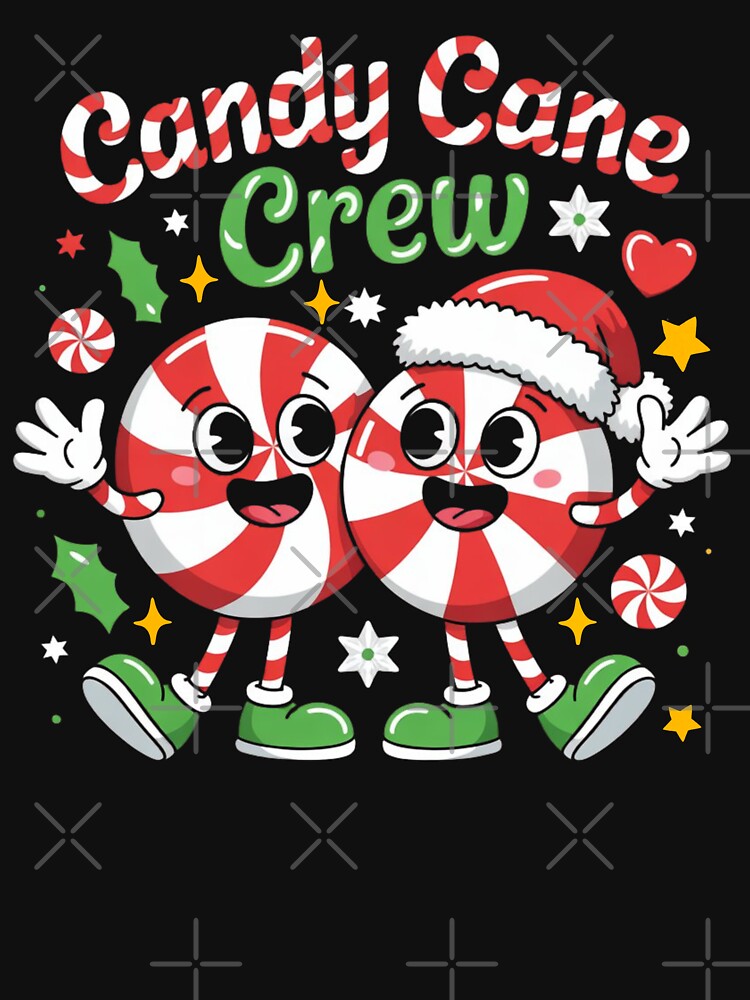 Copie de Christmas Cute Candy Cane Crew Xmas Holiday Kid Girl by ZACK ART