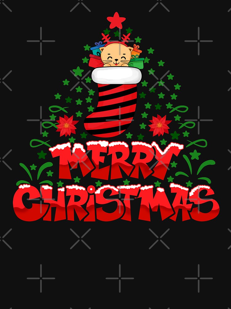 Merry Christmas Cat Funny by MisPuHoney