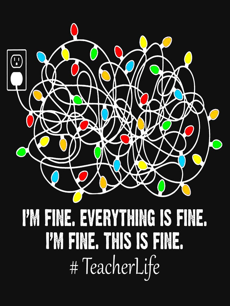 It's Fine I'm Fine Everything Is Fine Funny Christmas Lights_1 by TGMerwin