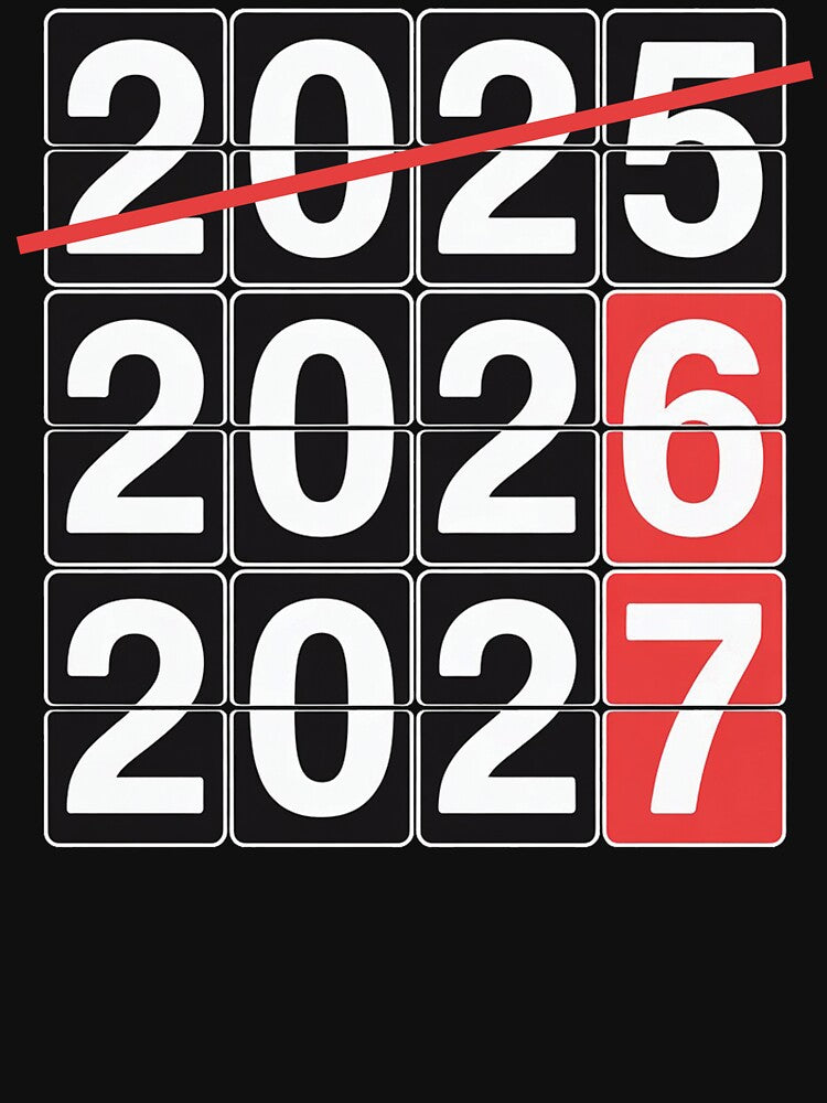Retro Kids Funny Happy New Year 2026 2027 67 Meme Six Seven by faridman