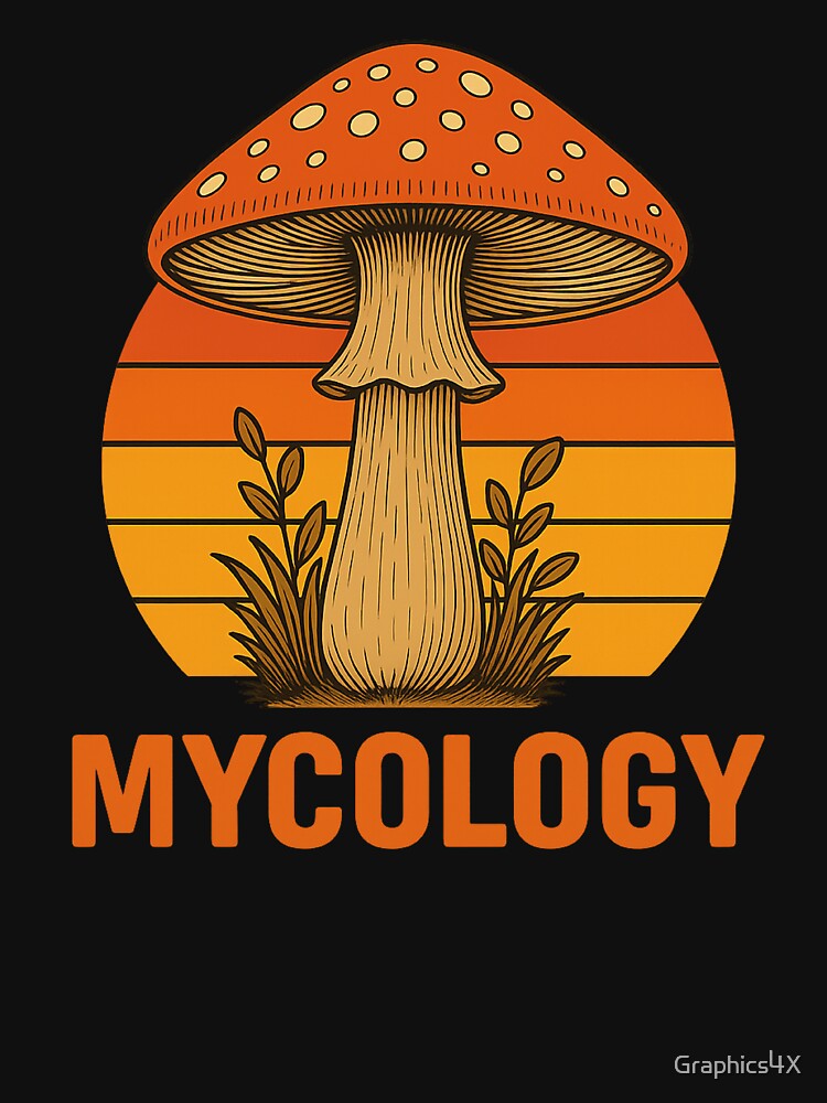 Mushroom Retro Vintage 80s Mycology Fungi Lover by Graphics4X