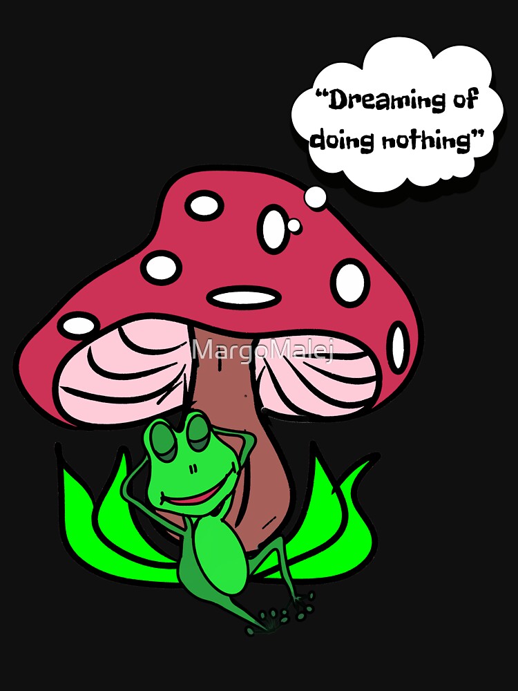 Cute sleeping frog - Dream of doing nothing by MargoMalej