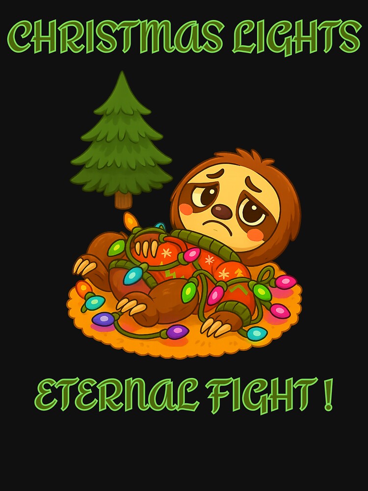 Fight With Christmas Lights by eMGi27Prints