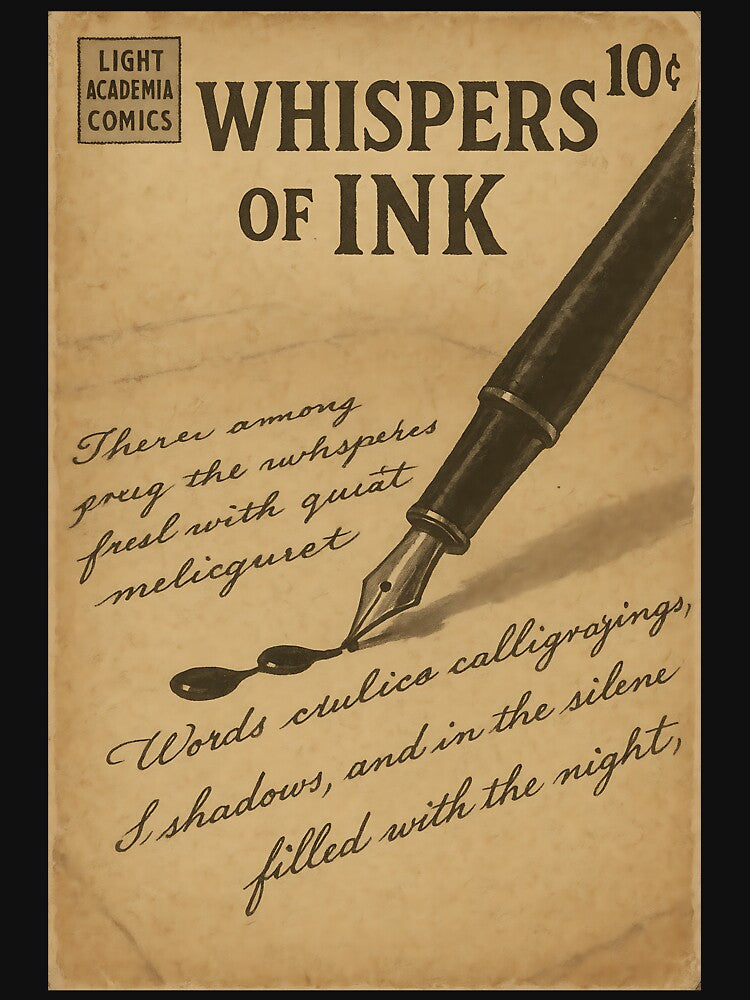 Poetic Light Academia: Whispers of Ink by bapupa