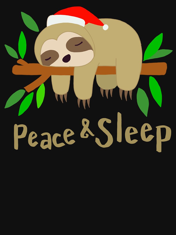 Peace & Sleep! Sloth by IdinDesignShop