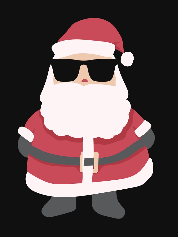 Funny Santa Clause Graphic With Shades by L-and-X