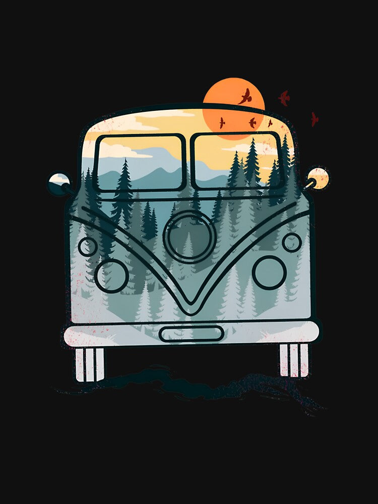 Forest Sunset Van Life Adventure Art by andrasmar