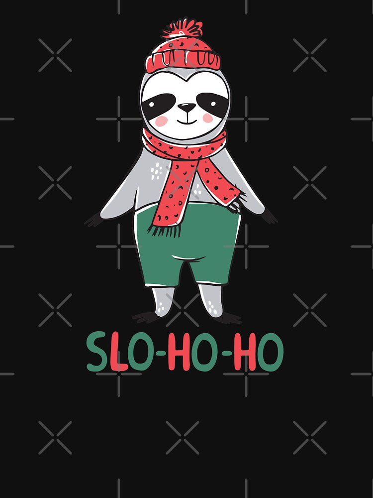Cute Christmas Sloth - Slo ho ho by Trinket-Trickster