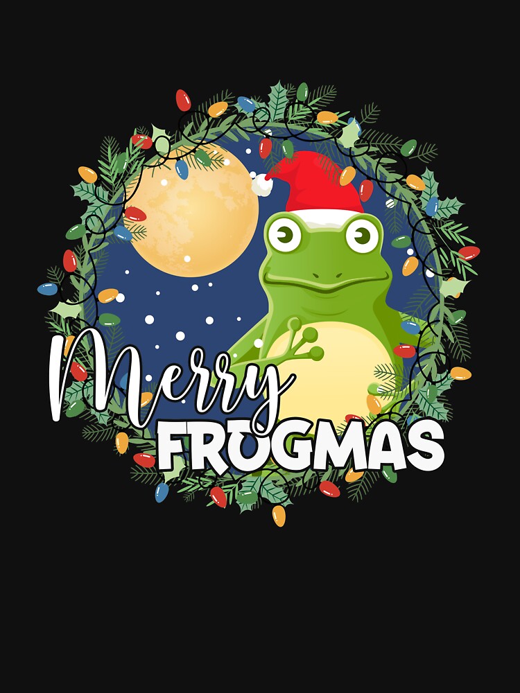 Merry Frogmas Frog Funny Ugly Christmas Reef by AmariahBlank