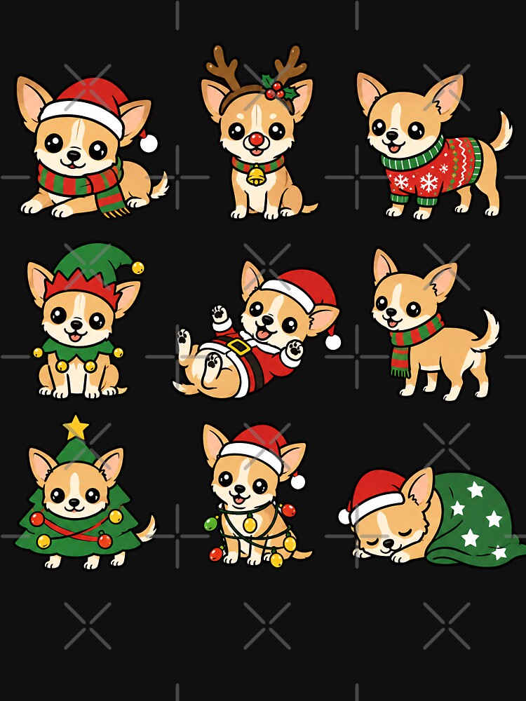 Funny Chihuahua Dog Christmas Holiday Xmas Mom Dad by rafaeltto