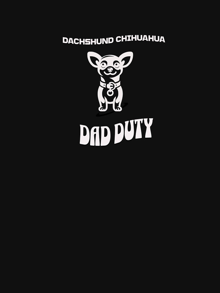 Dachshund Chihuahua Dad Duty by Aurathreads2
