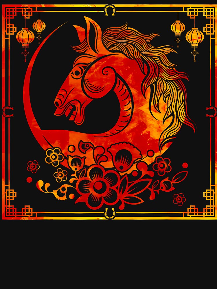 Year Of The Horse 2026 Happy Chinese Lunar New Year 2027 by DoraBlanche